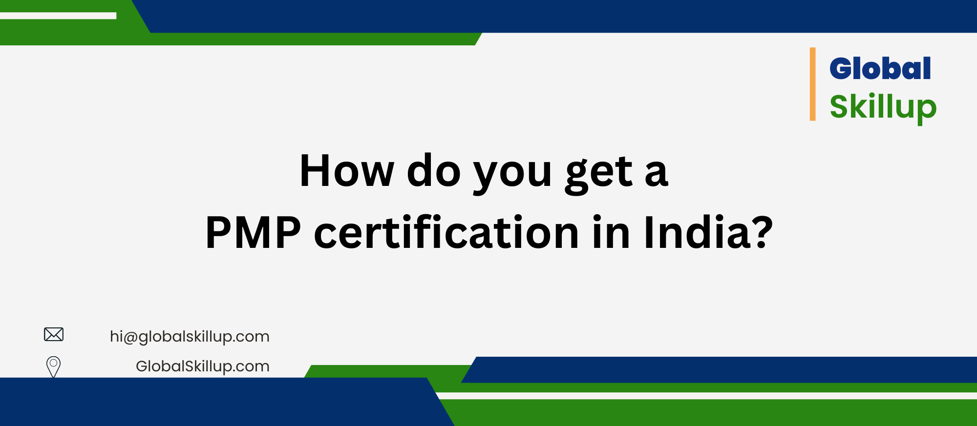 How do you get a PMP certification in India